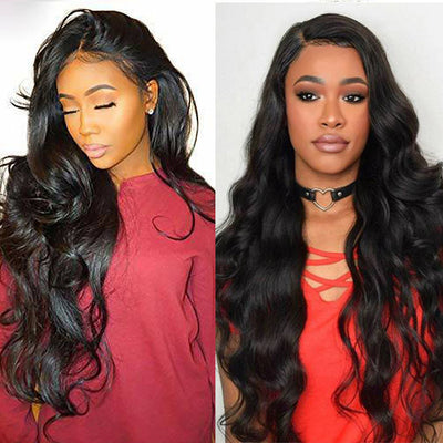 Loose Wave Lace Front Wigs Human Hair 13x4 Loose Wave Frontal Wig Deep Curly Wigs for Black Women with Baby Hair Natural Hairline Natural Black Color
