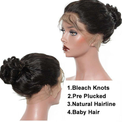 Loose Deep Wave Human Hair Wigs 360 HD Lace Wigs Pre Plucked With Baby Hair