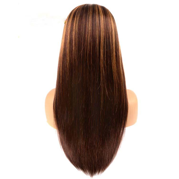 Highlight Wig 10A Brazilian Straight Virgin Human Hair 4x4 13x4 Lace Wigs