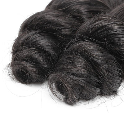 Loose Wave Bundles with Closure Brazilian Virgin Hair 100% Unprocessed Human Hair Bundles with 4*4 Lace Closure Free Part